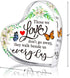 Heart Shape Memorial Gift for Loss of Mother or Father